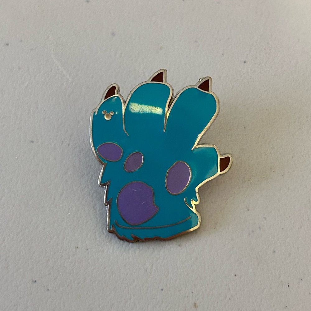 Hong Kong Disneyland Sully Glove Hidden Mickey Pin